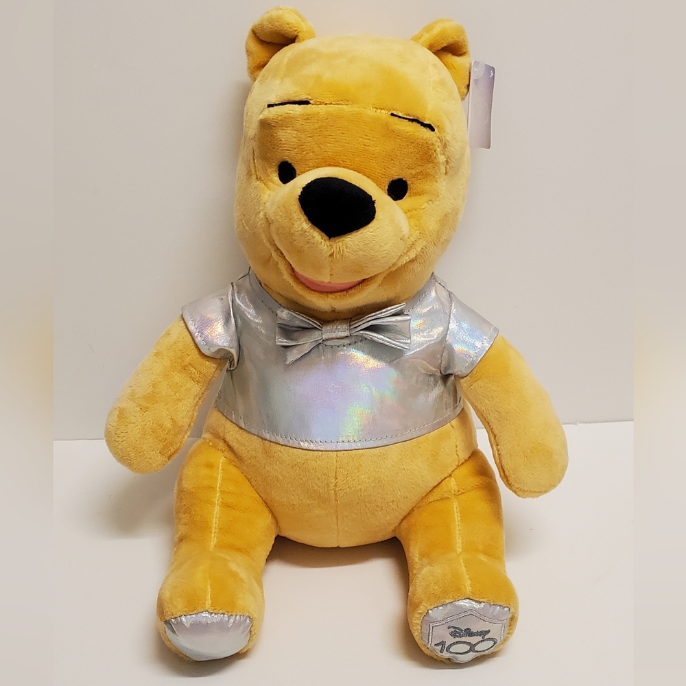 Disney 100th Anniversary Winnie the Pooh 11" Plush NEW 100